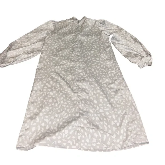 NWT Ann Taylor Animal Print Long Sleeve Twist Neck Shift Dress Size XS - Picture 4 of 8